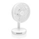 Ventilator de masa fara fir ETA Windy 0607 90000, 16.6 cm, 3 viteze, iluminare LED, alb