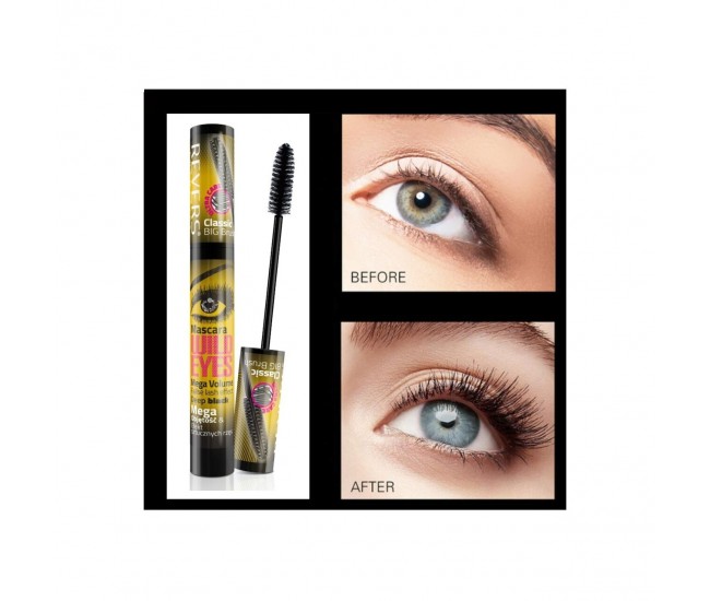 Mascara Wild Eyes, Mega Volume, Efect de gene false, Revers, Negru