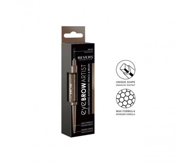 Contur sprancene automat, tip marker, cu pensula speciala, Eye Brow Artist, Revers, taupe