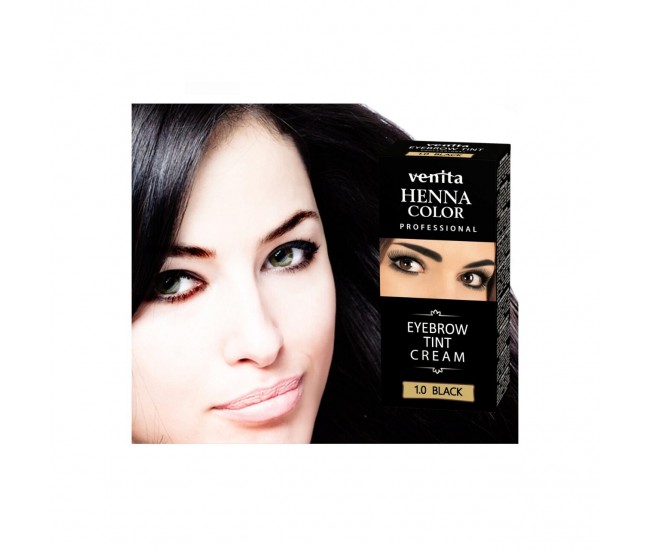 Vopsea de sprancene Crema Henna, Venita, Maro Inchis, 3.0, 15ml