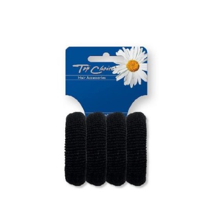 Set 4 elastice de par negre, Top Choice TC22531