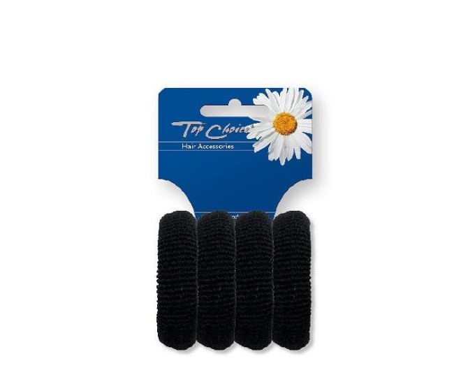 Set 4 elastice de par negre, Top Choice TC22531