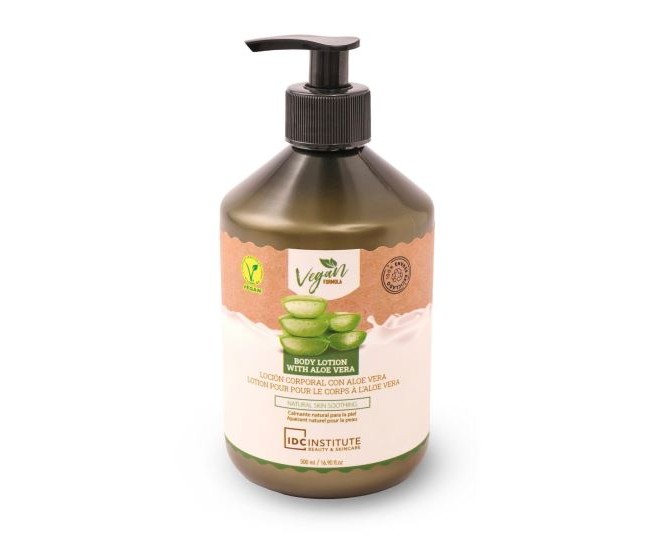 Lotiune de corp vegana cu aloe vera IDC Institute 99622, 500ml