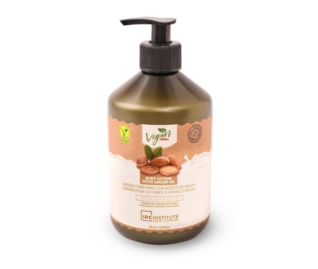 Lotiune de corp vegana cu ulei de argan IDC Institute 99599, 500ml