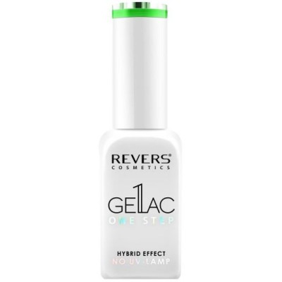 Lac de unghii Gellac 1 Step, Hybrid Effect, Non UV, Revers, 57 verde neon, 10 ml