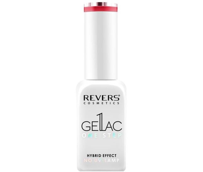 Lac de unghii Gellac 1 Step, Hybrid Effect, Non UV, Revers, 09 Rosu, 10 ml