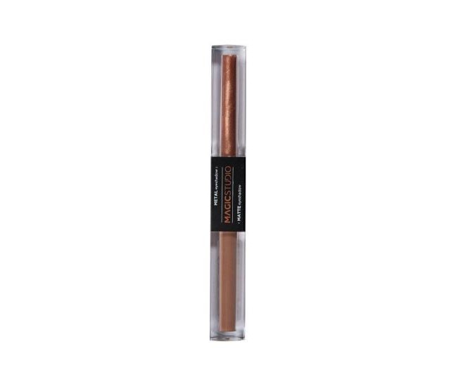 Fard de pleoape 2 in 1 Matte & Metal Magic Studio Bronz deschis 30761N4