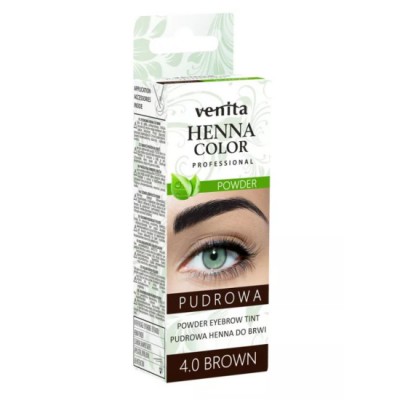 Vopsea pudra pentru sprancene Henna Venita, 04, maro, 4 g