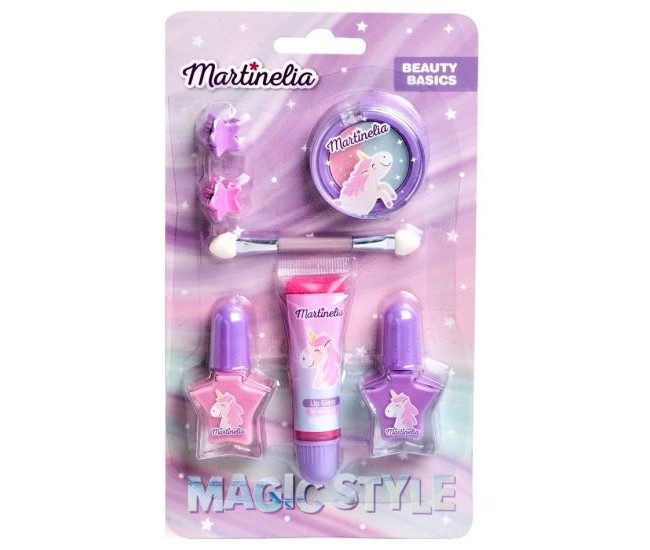 Set 7 accesorii cosmetice Little Unicorn Beauty Basics Martinelia 11955