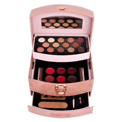 Trusa etajata produse cosmetice Mega Case Rose Gold Magic Studio 30630