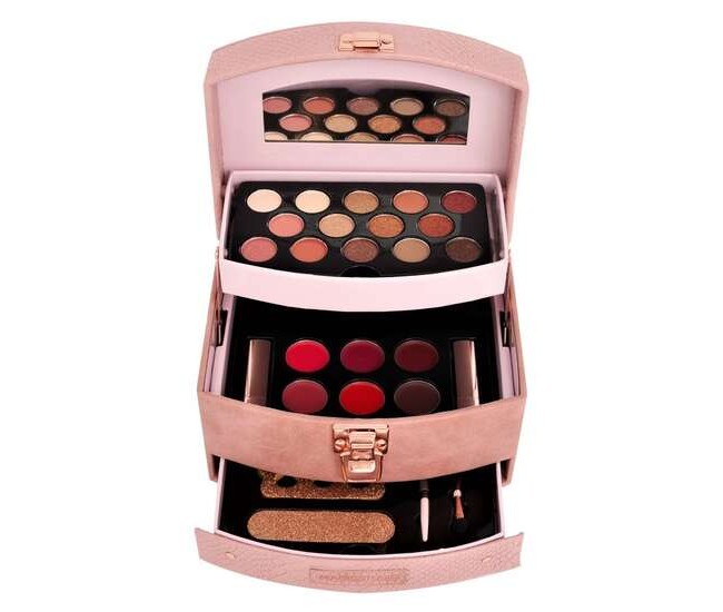 Trusa etajata produse cosmetice Mega Case Rose Gold Magic Studio 30630