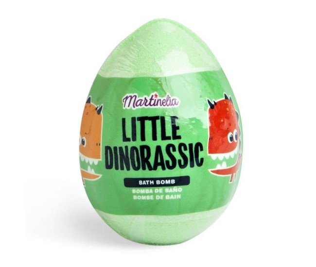 Bila efervescenta de baie Little Dinorassic Surprise Bath Bomb Martinelia 99587, verde, 140 g