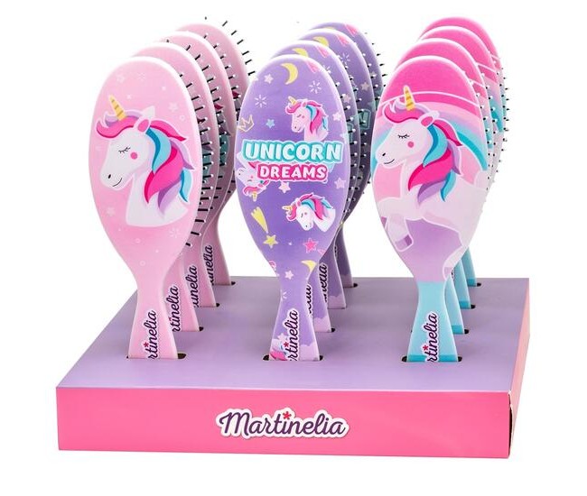 Set 12 perii de par pentru fetite roz Unicorn Dreams Martinelia 20291R