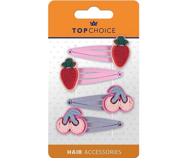 Set 4 agrafe de par pentru copii Top Choice 26706 