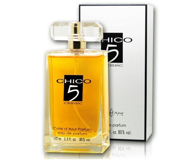 Set 4 Apa de Parfum Cote d'Azur Chico 5 Classic, Femei, 100 ml + Tester GRATUIT