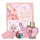 Set de baie in forma de carte cu aroma de cheesecake si capsuni Little Princess Accentra 6057146, 150 ml