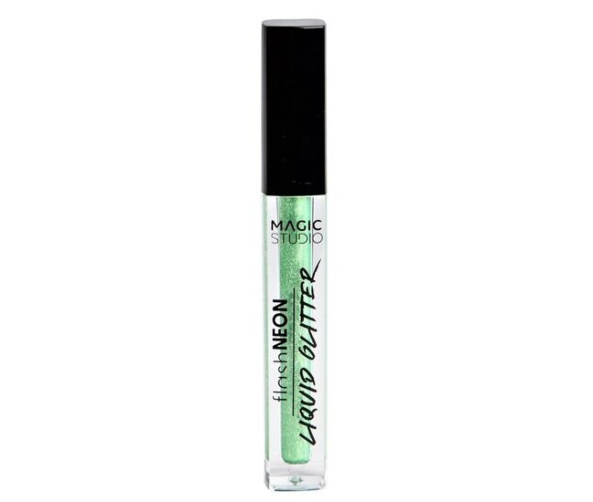 Fard de pleoape Neon Liquid Glitter Magic Studio 32009, 5 ml, verde