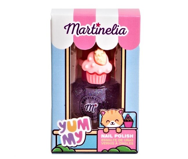 Set de lac de unghii si inel Martinelia Yummy  30610, 5ml, mov