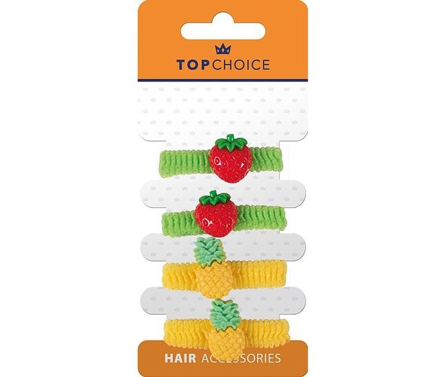 Set 4 elastice de par, pentru copii, Top Choice 26638