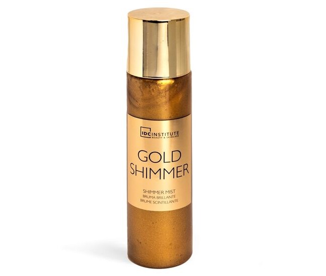 Iluminator spray pentru fata si corp Gold Shimmer, IDC Institute 99151, 150ml