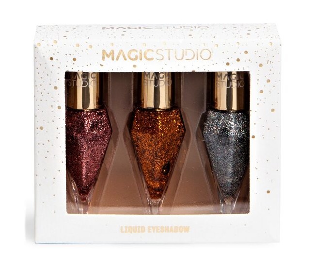 Set fard pleoape lichid Glitter Diamond Trio, Magic Studio 31129 