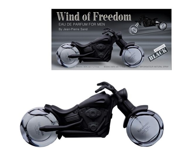 Apa de parfum pentru barbati, Wind of Freedom Black, Accentra, 8256168, 30ml zi si 50ml noapte 