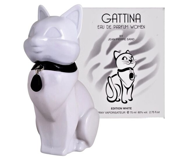 Apa de parfum pentru femei Gattina White, Accentra, 8256174, 75 ml 