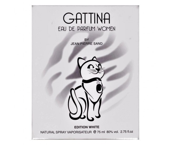 Apa de parfum pentru femei Gattina White, Accentra, 8256174, 75 ml 