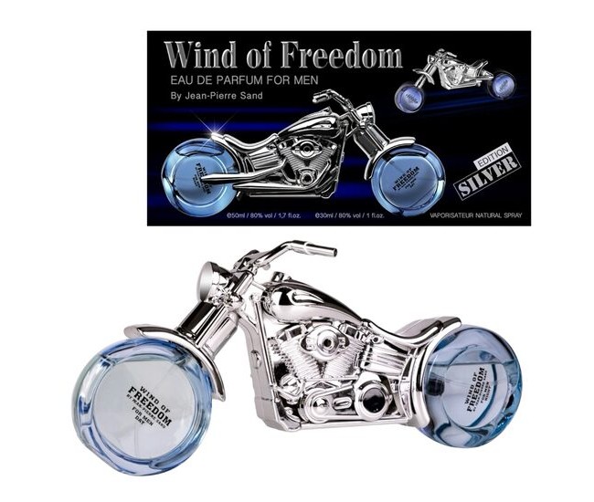 Apa de parfum pentru barbati, Wind of Freedom Silver, Accentra, 30ml zi & 50ml noapte 