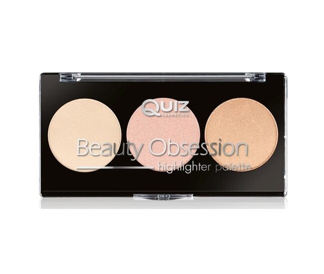 Paleta machiaj Beauty Obsession - Highlighter, Quiz Cosmetics, 9g