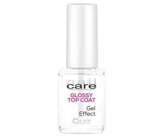 Lac de unghii Top Coat Glossy Quiz Cosmetics, 12ml