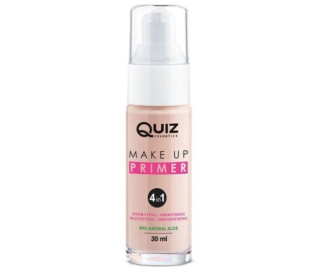 Baza machiaj Make up Primer 4 in 1 (New Pink Base), Quiz Cosmetics, 30ml