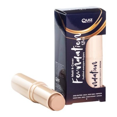 Fond de ten stick Matt & Cover Dark Beige, Quiz Cosmetics nr 03, 7.5g