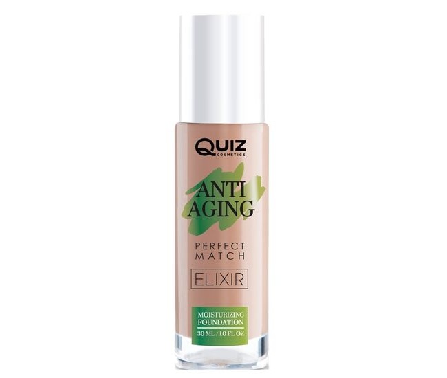 Fond de ten Anti Aging Foundation Sand, Quiz Cosmetics nr 04, 30ml