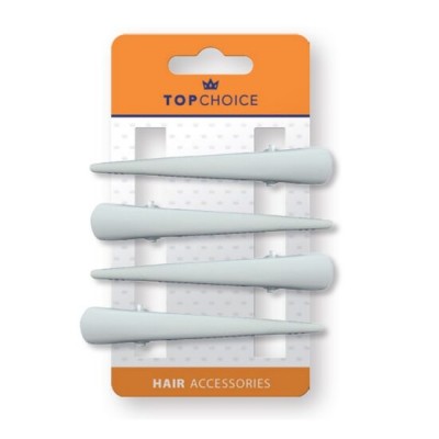 Set de 4 agrafe albe tip cioc, Top Choice 25037