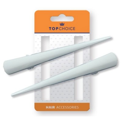 Set de 2 agrafe albe tip cioc, Top Choice 25105