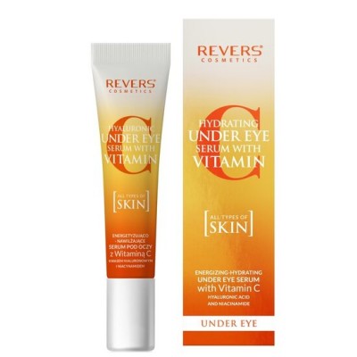 Ser pentru ochi cu Vitamina C, acid hialuronic si niacinamidă, Revers, 15ml