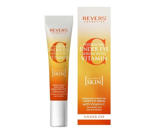 Ser pentru ochi cu Vitamina C, acid hialuronic si niacinamidă, Revers, 15ml