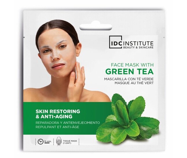 Masca faciala cu extract de ceai verde, IDC Institute 5841, 22 g