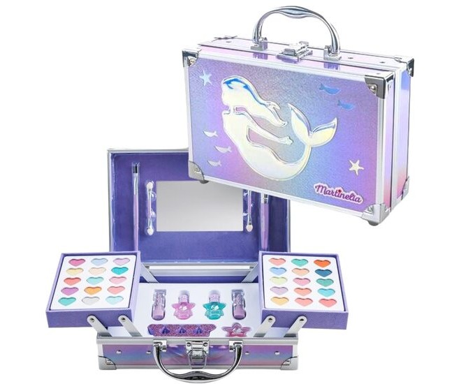 Trusa machiaj Let’s Be Mermaid 3 Level Beauty Case, Martinelia 31104