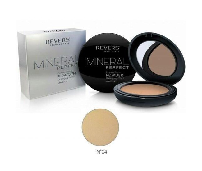 Pudra pentru fata, Compacta, Mineral Perfect, Revers,  04