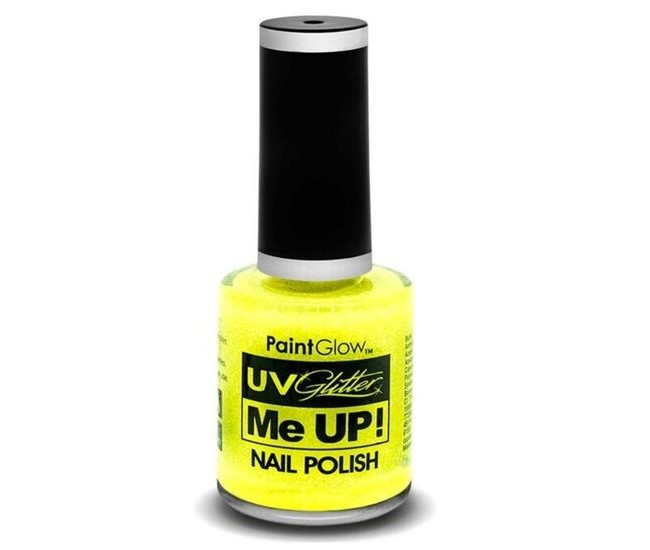 Lac de unghii cu sclipici, stralucitor in lumina UV, Glitter Me Up! UV, A39 Sherbet Lemon