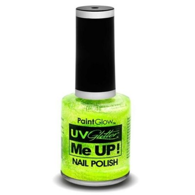 Lac de unghii cu sclipici, stralucitor in lumina UV, Glitter Me Up! UV, A41 Mint Green