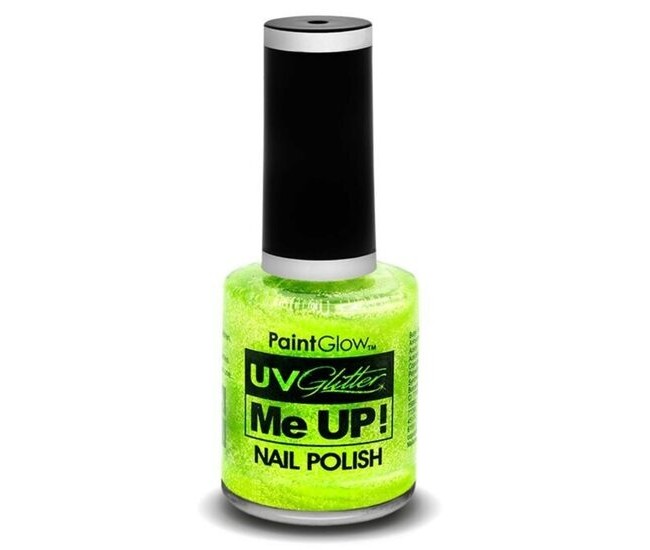 Lac de unghii cu sclipici, stralucitor in lumina UV, Glitter Me Up! UV, A41 Mint Green