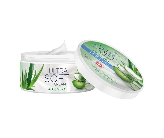 Crema pentru fata si corp, Inelia, Ultra Soft, Nutritiva, cu extract de aloe vera, 200ml