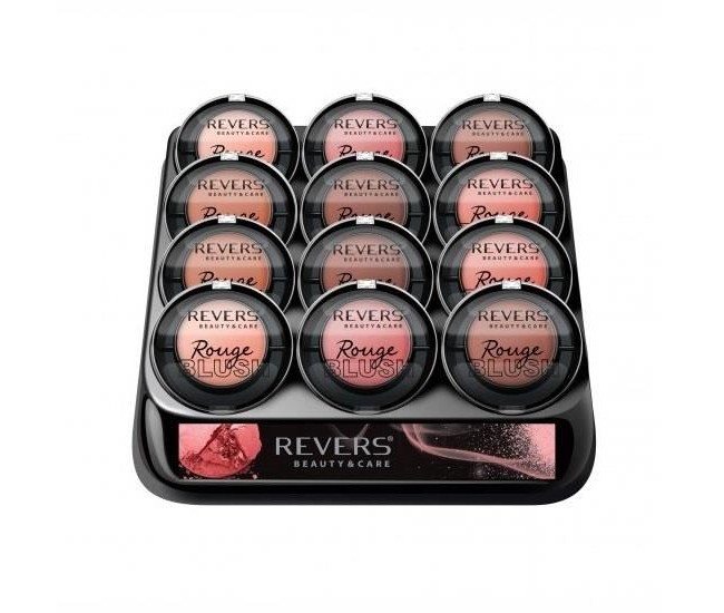 Set 12 bucati Fard de obraz Rouge Blush, Revers, 4 g