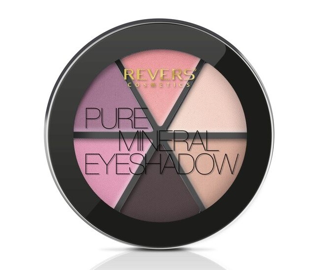 Paleta fard de pleoape 6 culori Pure Velvet Matt, Revers, nr. 02, roz