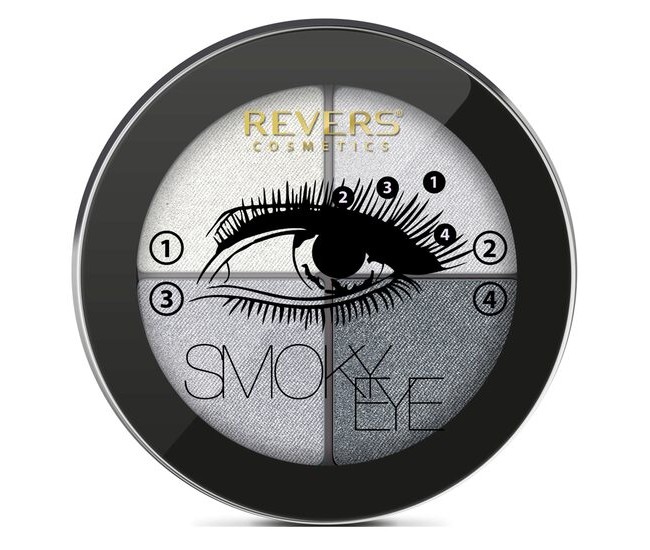 Fard de pleoape Smoky Eyes, Revers, nr. 06, gri, sidef