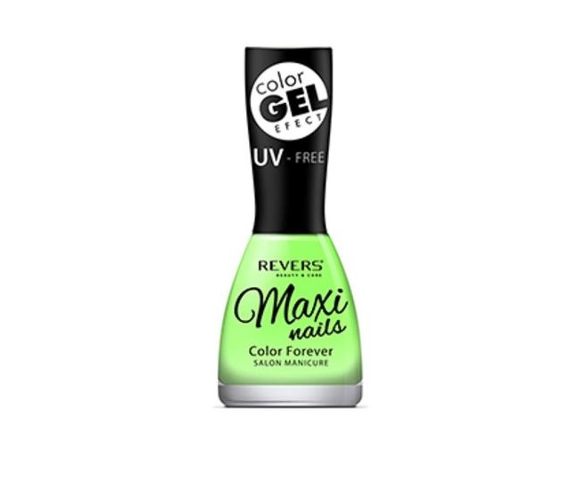 Lac de unghii cu efect de gel Maxi Color Gel, Revers, 15ml - Nr 074 Verde