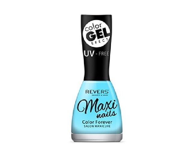 Lac de unghii cu efect de gel Maxi Color Gel, Revers, 15ml - Nr 086 Albastru